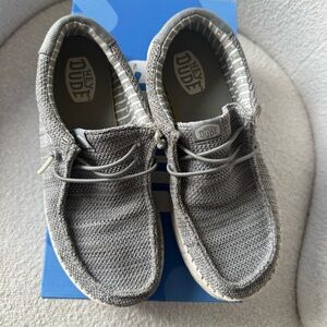 Hey Dude Boys Light Gray Slip-On Loafers